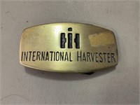 Solid Brass IH belt buckle