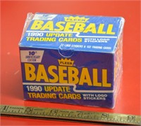 1990 Fleer baseball cards in box, sealed