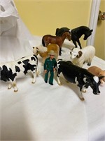 Large Schleich farm animals