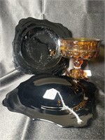 *Rare* VTG Black Amethyst LE Smith Dishes