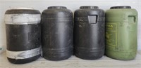 (4) Storage Tubs w/ (3) Silos