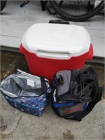 Cooler and 2 bags