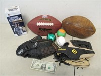 Lot of Sporting Goods & Sports Collectibles -