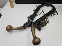 Antique Horse Hanes with Brass Ends