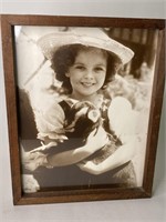 Shirley Temple Photograph Framed 12x15"