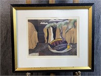 Georges Braque Lithograph ''Les Falaises''