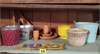 Flower pots, pails, hangers