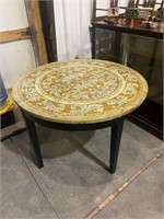 Hand Painted Round Accent Table