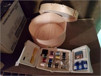 Cheese box, sewing kit