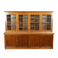 Oak Pharmacy Wall Case