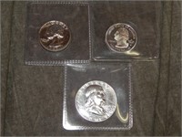 PROOF 1961 Half, 1963 Quarter & 2003 Silver .25