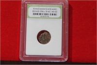 A Slabbed Roman  Bronze Coin