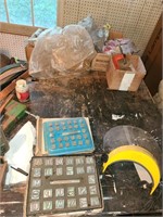 lg lot of leather maker tools and equipment