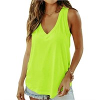 Sz 3XL MOSHU Tank Tops for Women Flowy Deep V Neck