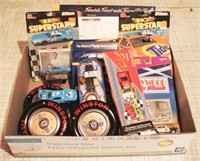 Box Lot of Assorted NASCAR Items and More