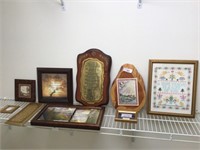 Miscellaneous wall decorations- framed