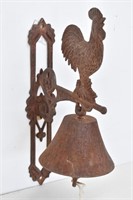 Antique Iron Rooster Bell