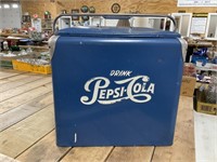 Vintage Metal Pepsi Cooler
