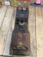 Antique Oak Wall Telephone PU ONLY