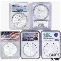 2012-2021 [5] Silver Eagle  MS/PF70