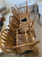 Wooden chairs