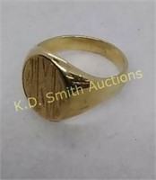 14KT Gold Initial Ring (9.0 grams)