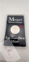 1880 San Francisco Mint Morgan Dollar With Slab