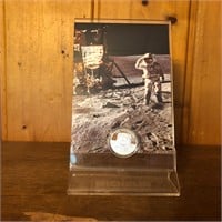 .999 Fine Silver Apollo Anniversary Coin Display