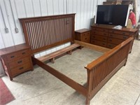 5pc mission style king bedroom set