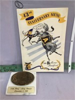 Army Navy Classic lot 1950 menu