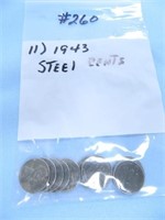 (11) 1943 Steel Cents