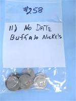 (11) No Date Buffalo Nickels