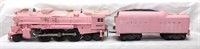 Postwar Lionel O Gauge 2037-500 and 1130T-500 Pink