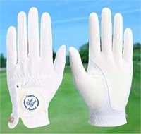6- New Mens RH SMALL Symbol Golf Gloves White/Aqua