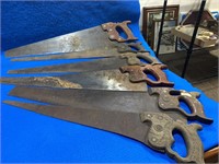 Variety of (6) Vintage Hand Saws