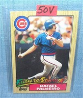 Raphael Palmeiro rookie baseball card