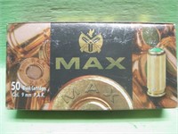 Max 9MM Blank Cartridges - 50 Count
