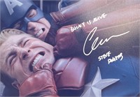 Autograph COA Captain America Photo