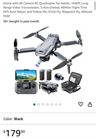 Drone with 4K Camera RC Quadcopter for Adults