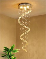 NEW $140 Crystal Chandelier Lighting with 4-Lights