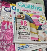 10 quilt magazines.  Aome new with pattern
