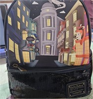 Harry Potter Diagon Alley LOUNGEFLY Backpack.