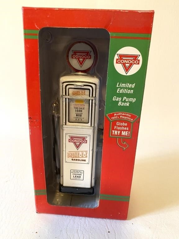 NIB Conoco 1950's Diecast Limited Gas Pump Bank