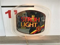 Stroh Light Beer Lighted Sign
