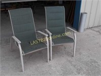 2 Metal Coleman Outdoor High Back Patio Chairs