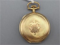 14 karat gold Elgin pocket watch;