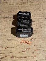 Makita Batteries x3