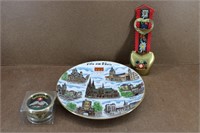 Switzerland Music Box, Bell, & Decor Plate