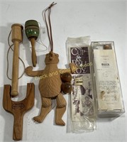 Vintage Kids Toys, Cup & Ball, Puppet, & More