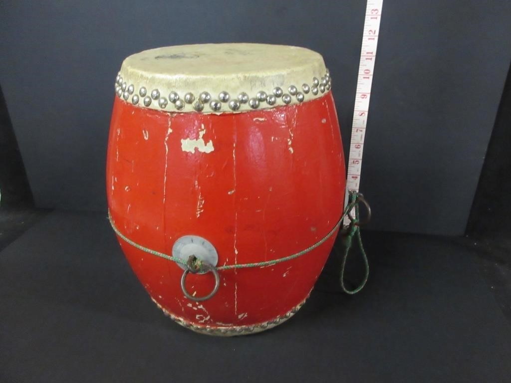 VINTAGE WOOD & HIDE DRUM